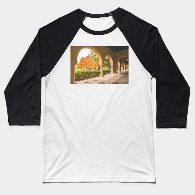 Fall Baseball T-Shirt by jvnimages